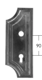 Szyld Drzwiowy Kuty Prostokątny Tłoczony Wypukły 90mm