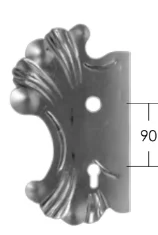 Szyld Drzwiowy Kuty 'Retro' 90mm Lewy