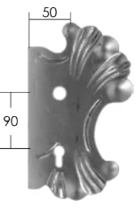 Szyld Drzwiowy Kuty 'Retro' 90mm Prawy