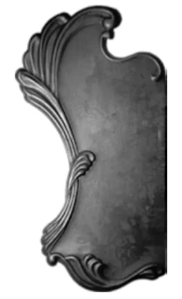 Szyld Drzwiowy Kuty 'Secesja' Pełny Lewy