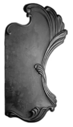 Szyld Drzwiowy Kuty 'Secesja' Pełny Prawy