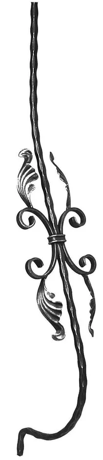 Tralka Kuta Fakturowana z Liśćmi