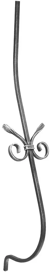 Tralka kuta gięta szóstki 12x12 mm 920x135 mm  04.139.09