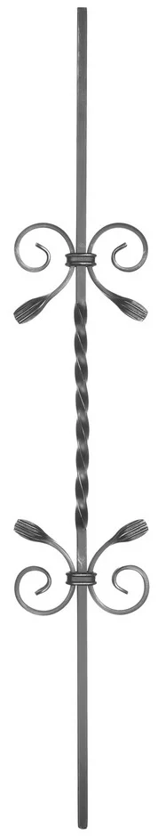 Tralka Kuta 'Serca' ze Spiralą i Liśćmi