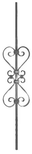 Tralka prosta Eski balustrada 12x12 mm 950 mm 05.077.07