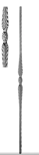 Tralka prosta ozdobna 12x12 mm 950 mm 09.633