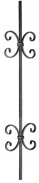 Tralka prosta ozdobna Ceski 12x12 mm 950x155 mm 05.070