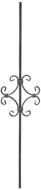 Tralka prosta ozdobna Ceski 12x12 mm 950x220 mm 05.087