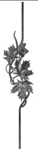 Tralka prosta ozdobna Klon 12x12 mm 950 mm 07.319.01