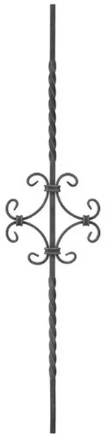 Tralka prosta skręcana Ceski 12x12 mm 950x220 mm 05.083