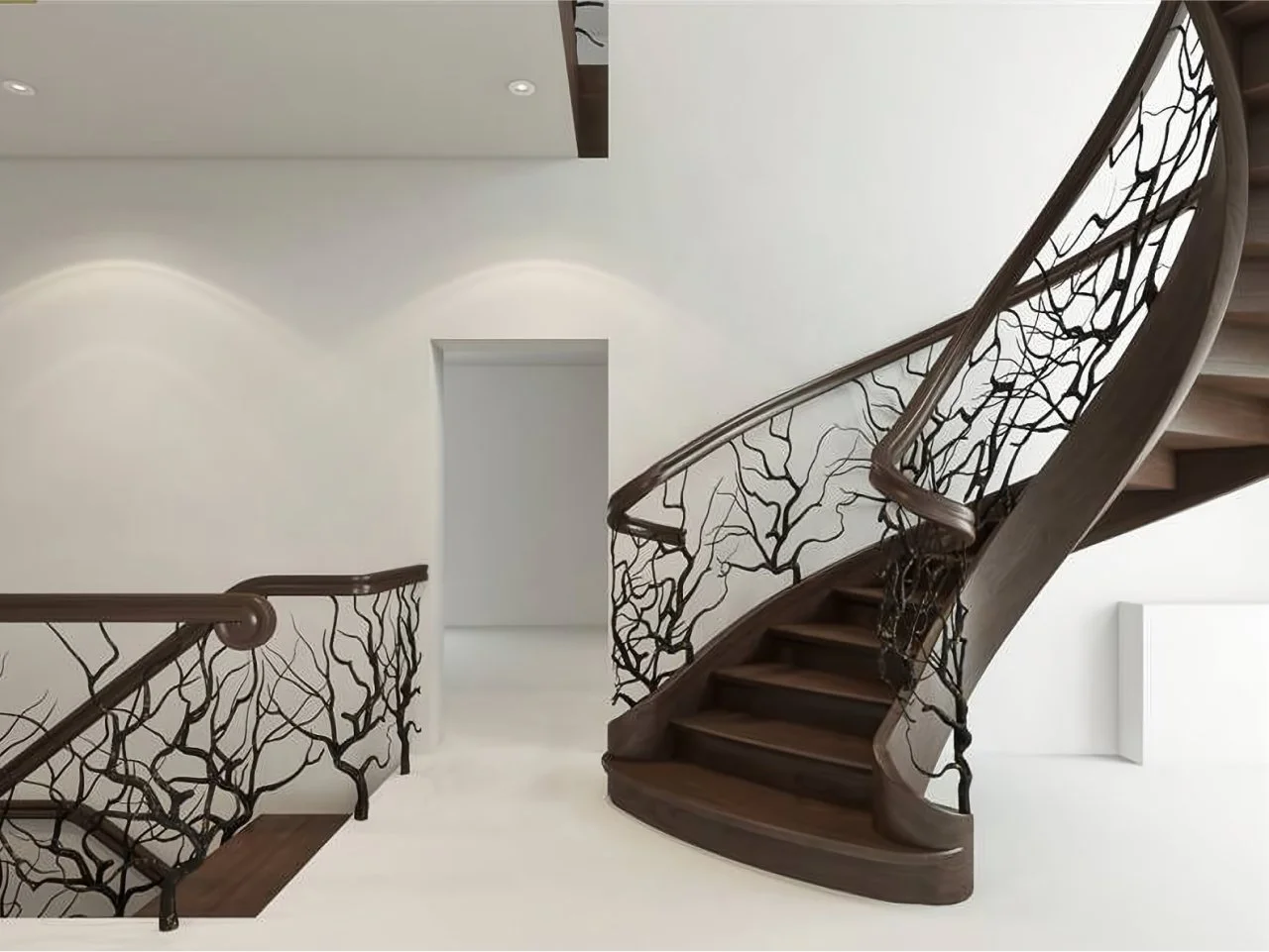 Unikalna Metaloplastyka - Balustrada Schodowa Gałęzie