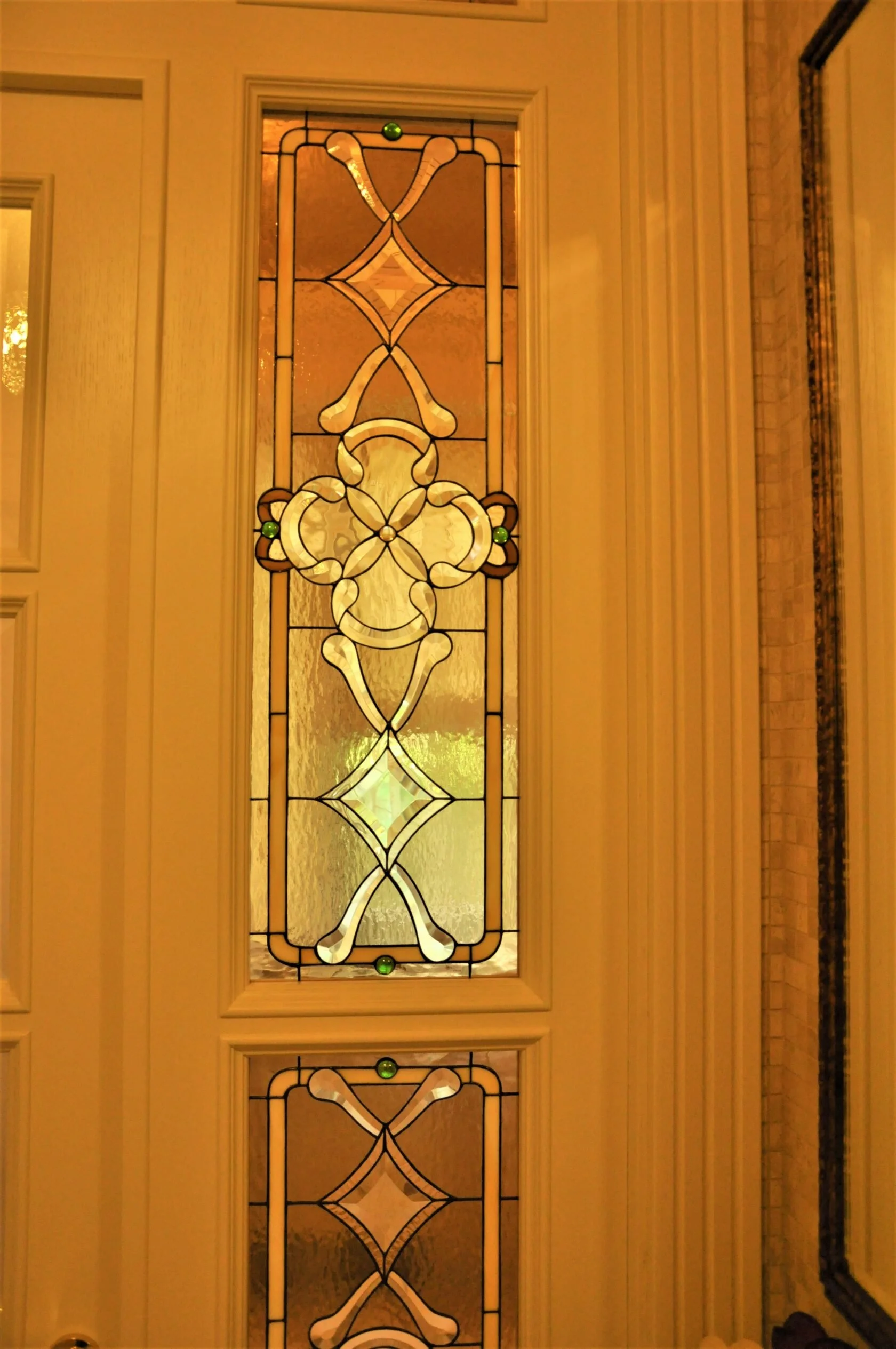 Witraż Drzwiowy - Klasyczna Geometria