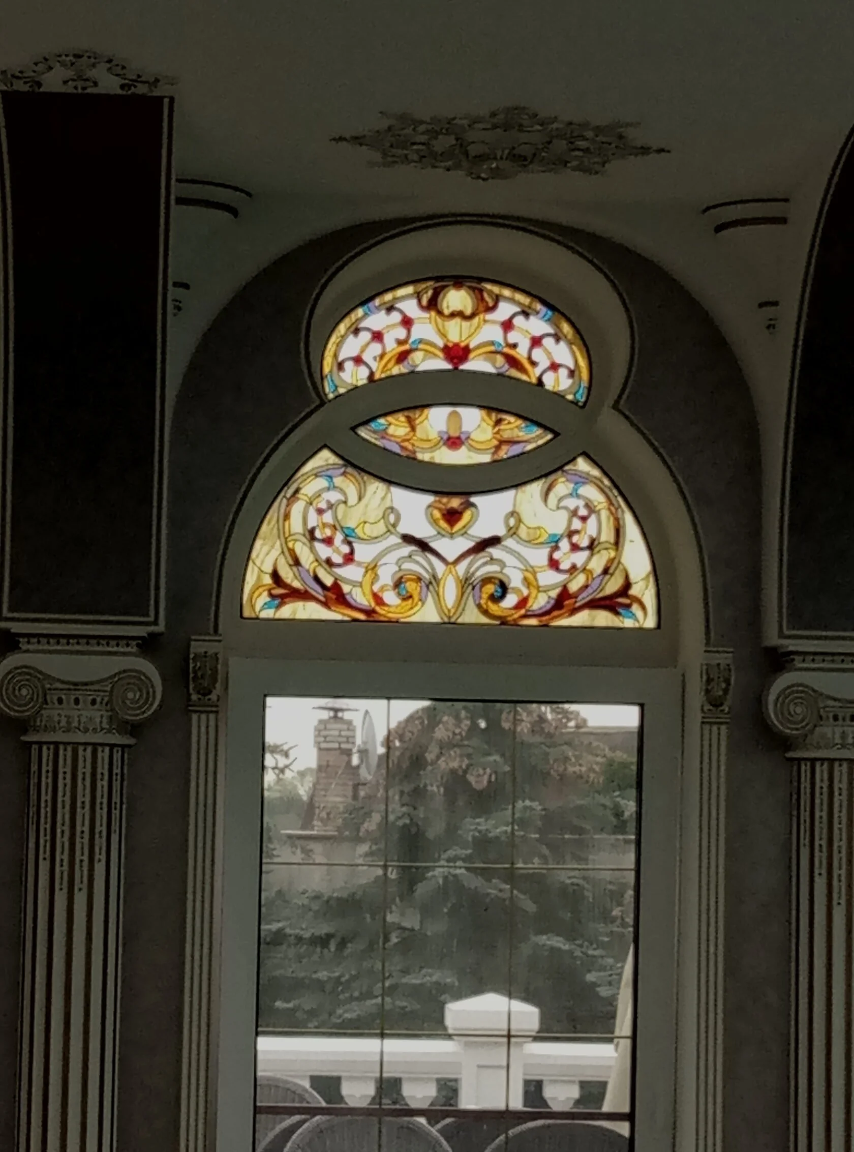 Pałacowe Okna Witrażowe (Detal)