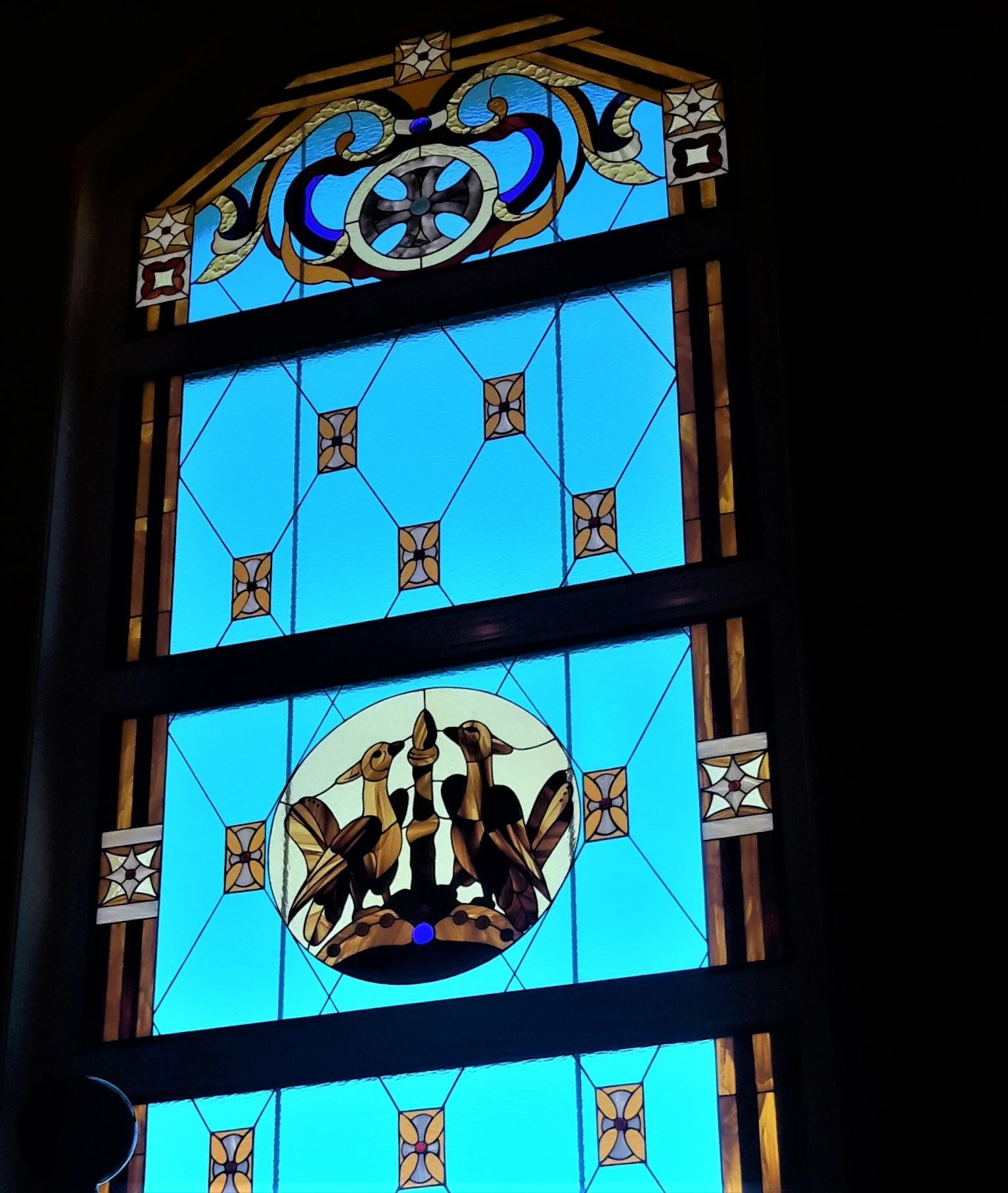 Zespół Witraży Sufitowych - Motyw Roślinny (Wariant 2)