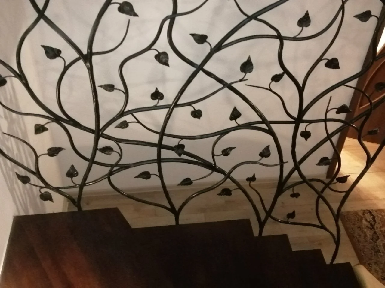 Widok z góry - Balustrada roślinna