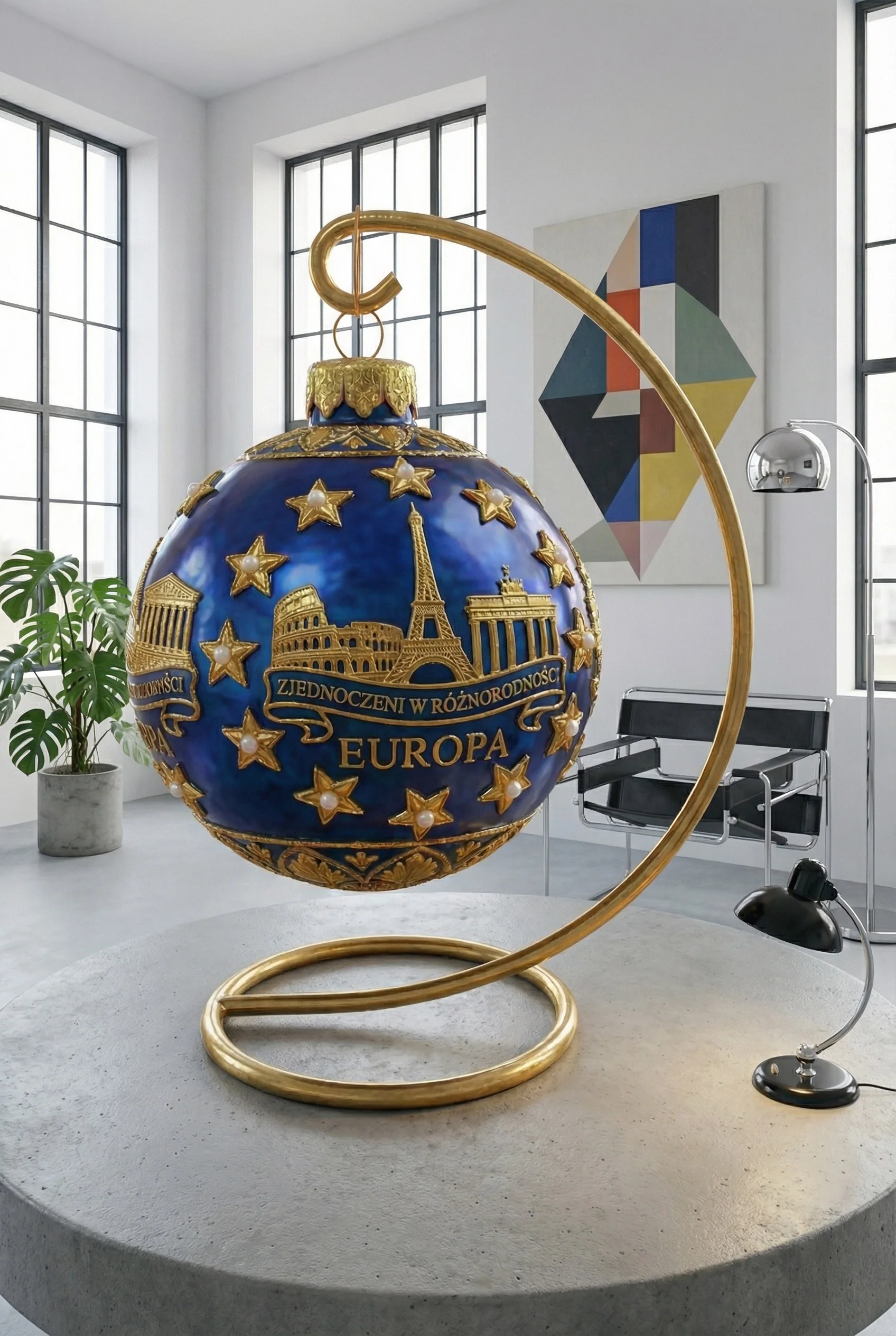 Wielka kuta bombka 'Europa' - dekoracja prestiżowa