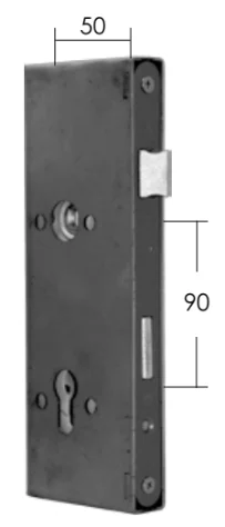 Zamek Wpuszczany Szeroki 50/90