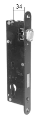 Zamek Wpuszczany Wąski (Rolkowy)