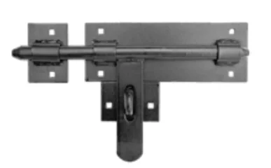 Zasuwa Bramowa Pozioma na Kłódkę (Czarna)