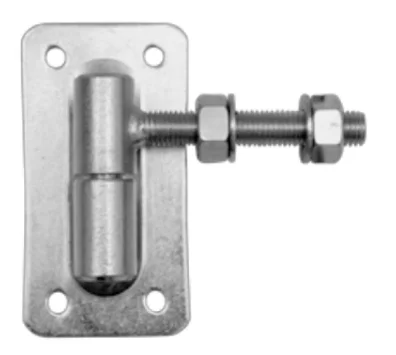 Zawias Regulowany Łożyskowany M18 Szyld Prostokątny Pionowy