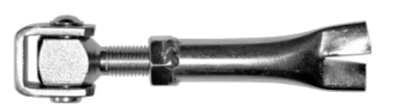 Zawias Regulowany M18 z Uchwytem U (Kotwiony)