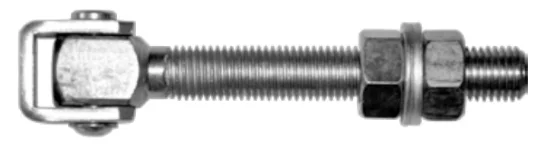 Zawias Regulowany M20 z Tuleją (Do Wspawania)