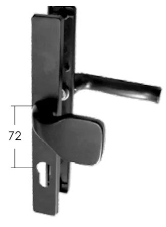 Zestaw Klamko-Pochwyt 72mm