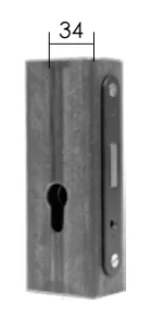 Zestaw Puszka + Zamek 34mm (Wariant)