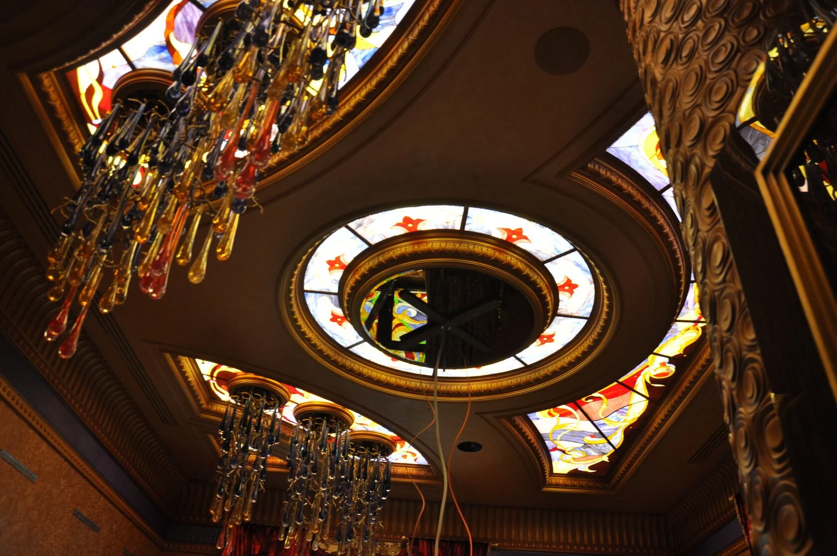 Żyrandol Witrażowy / Szkło Artystyczne