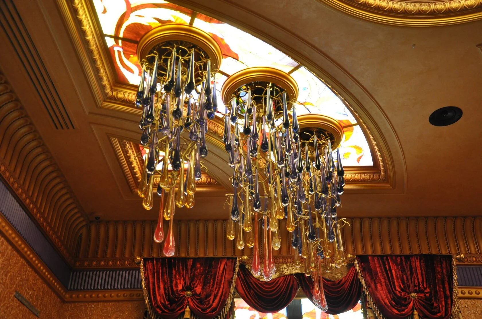 Żyrandol Witrażowy / Szkło Artystyczne (Wariant 2)