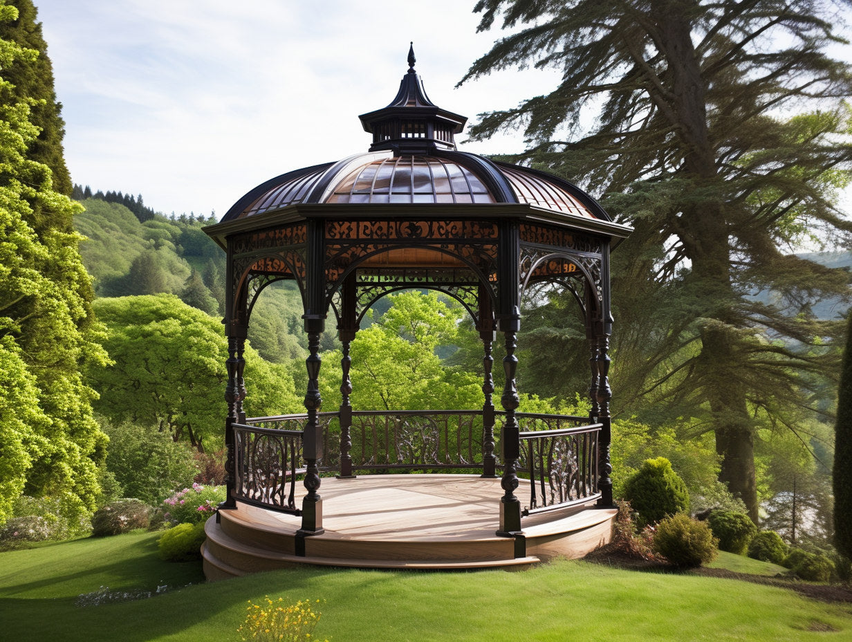 Altana ogrodowa, kuta w stylu wiktoriańskim