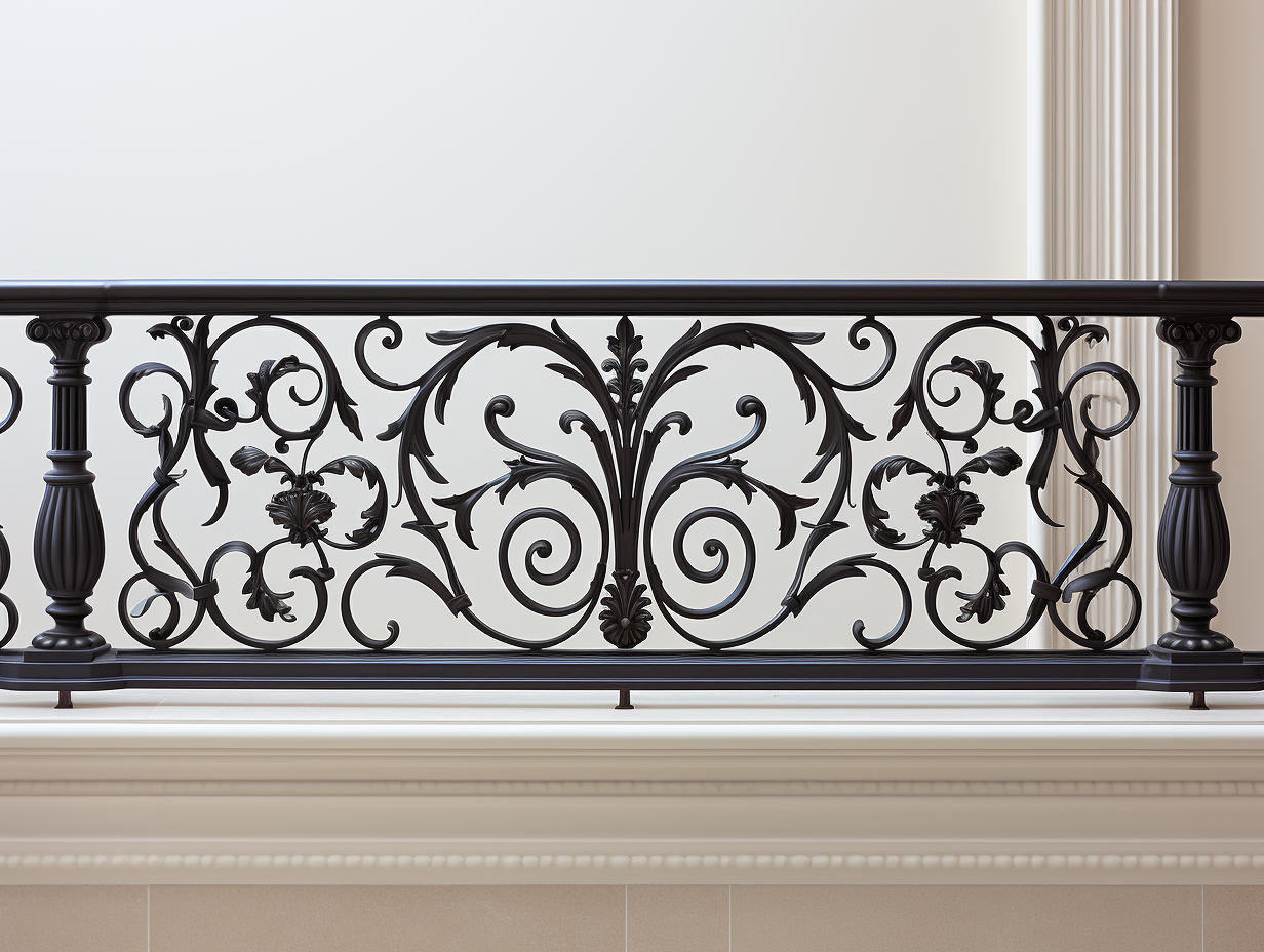 Balustrada kuta na balkon, taras, schody. Kowalstwo artystyczne
