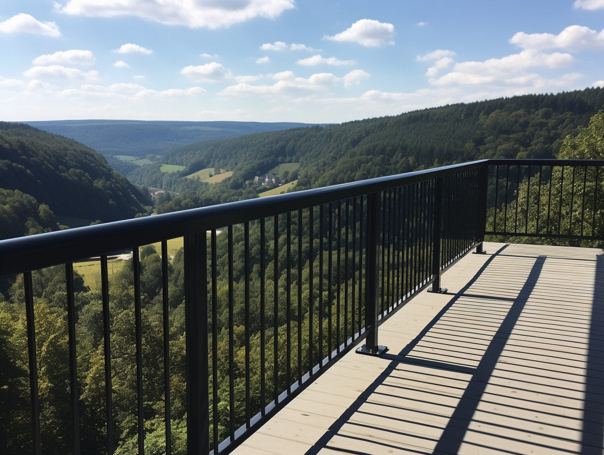 Balustrada kuta, zewnętrzna, oszczędna