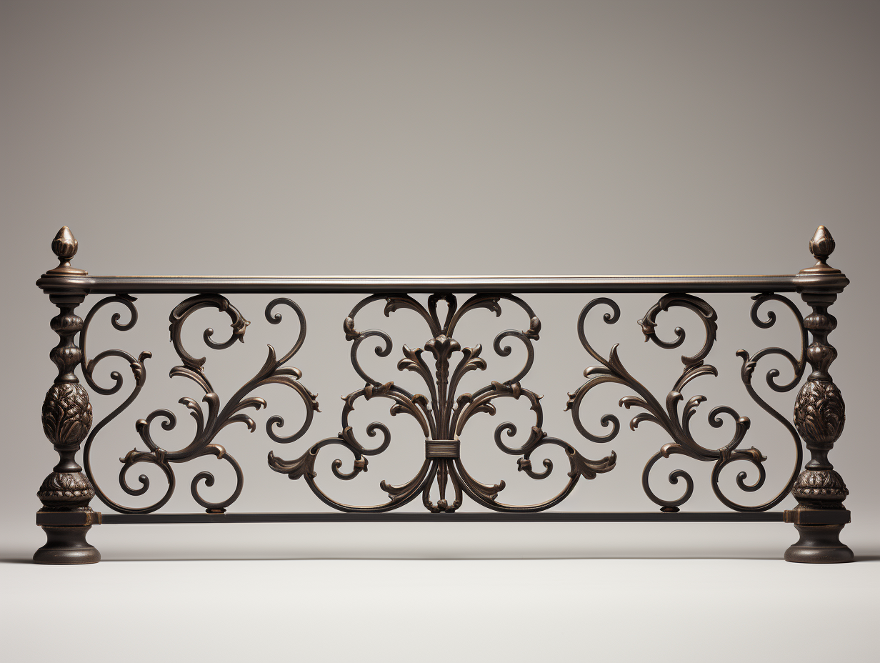 Balustrada ozdobna na balkon, taras, schody. Kowalstwo artystyczne