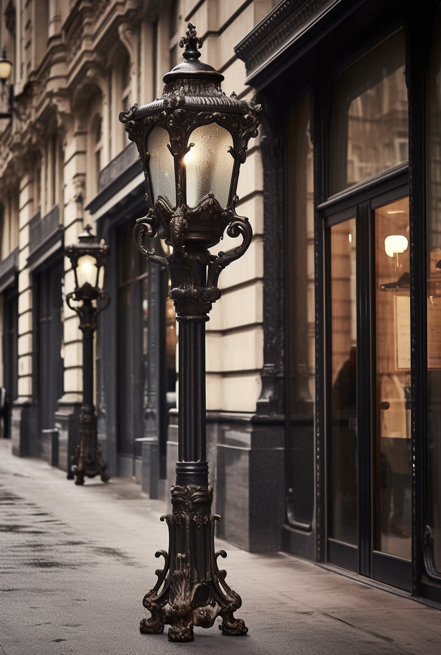 "Biezdar" - kuta ze stali latarnia uliczna