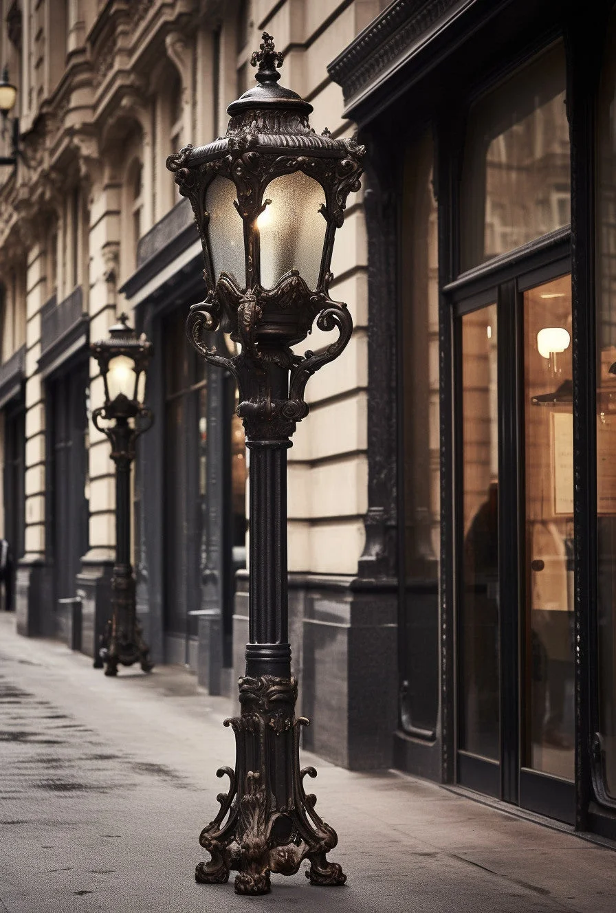 "Biezdar" - kuta ze stali latarnia uliczna