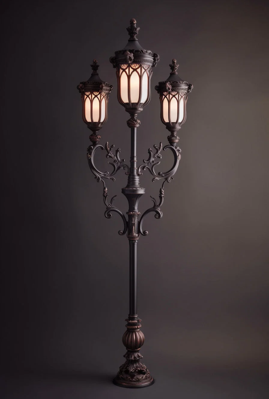 "Bochwał" - Latarnia uliczna, metaloplastyka na wymiar.