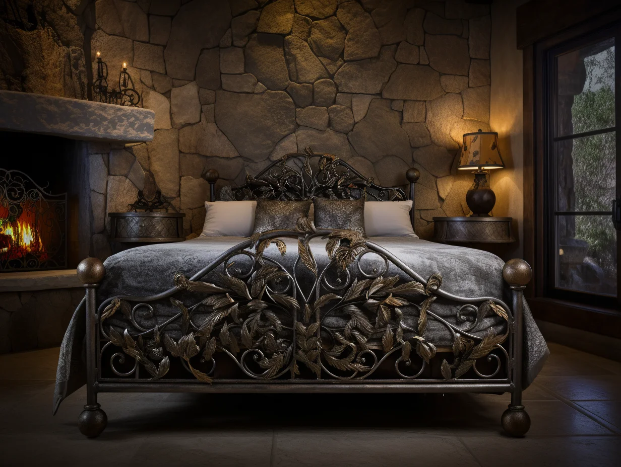 "Bogufała" - eleganckie łóżko stalowe, ręcznie kute