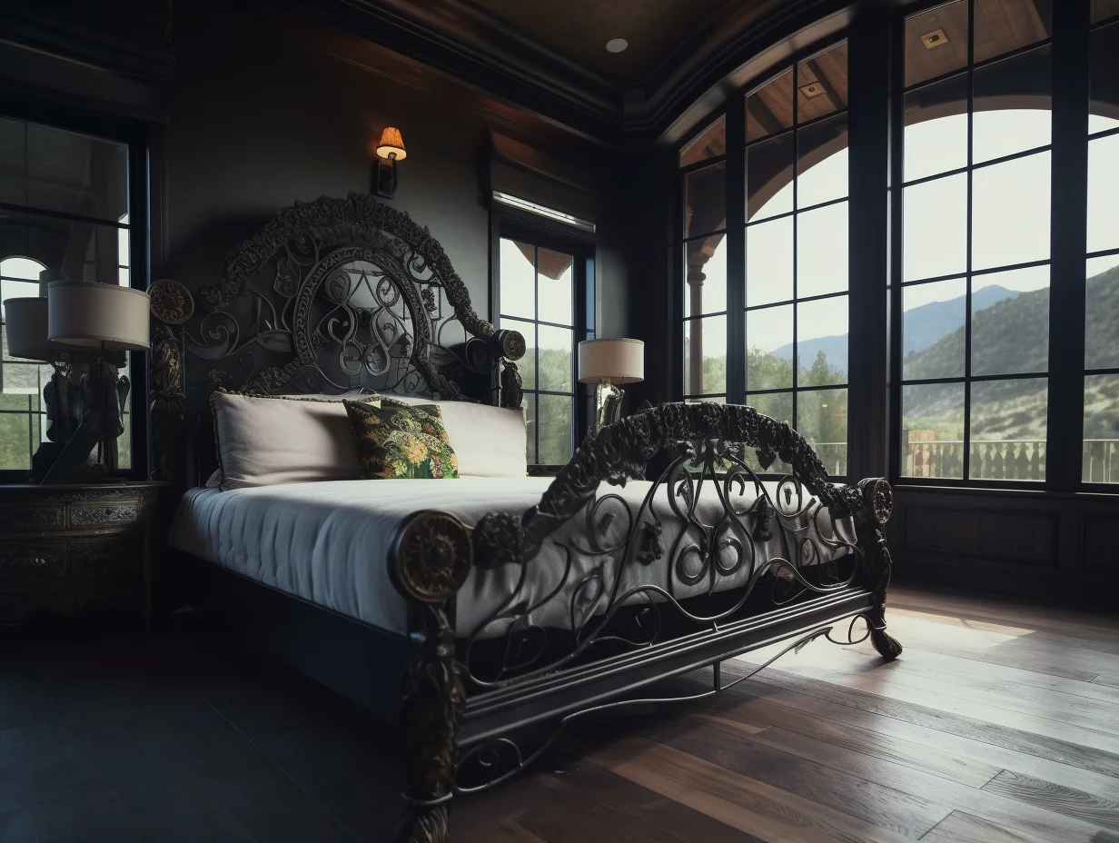 "Bogusława" - eleganckie łóżko kute, metalowe