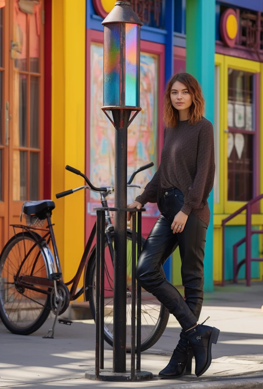 "Bojan" - Latarnia uliczna na wymiar z witrażem.