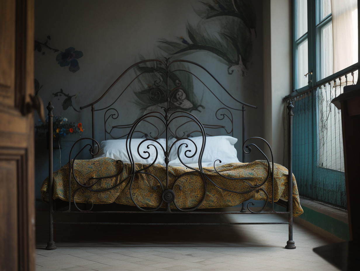 "Bosława" - luksusowe łóżko metalowe.