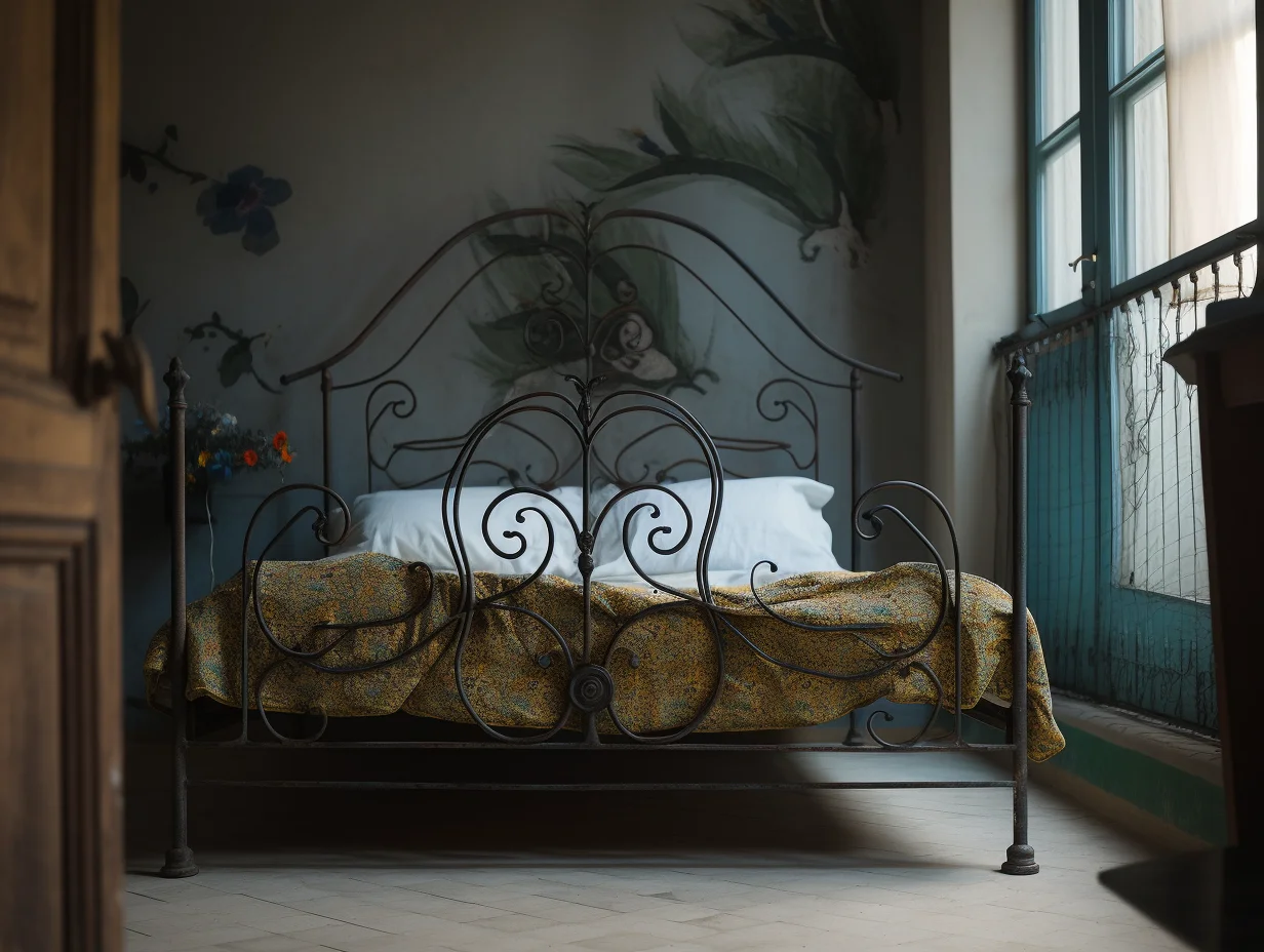 "Bosława" - luksusowe łóżko metalowe.