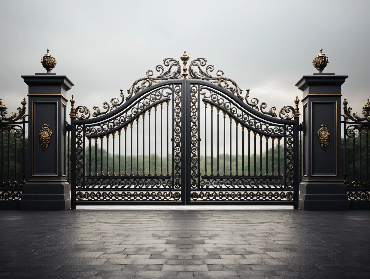 Brama kuta, wjazdowa  - styl wiktoriański