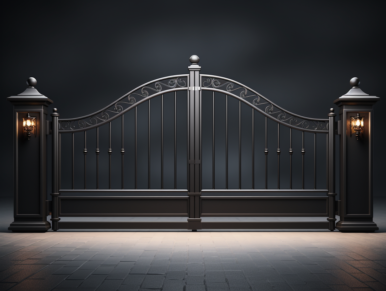 Brama wjazdowa - klasyczny minimalizm