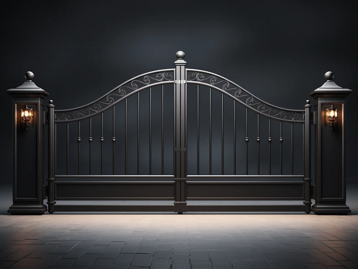 Brama wjazdowa - klasyczny minimalizm