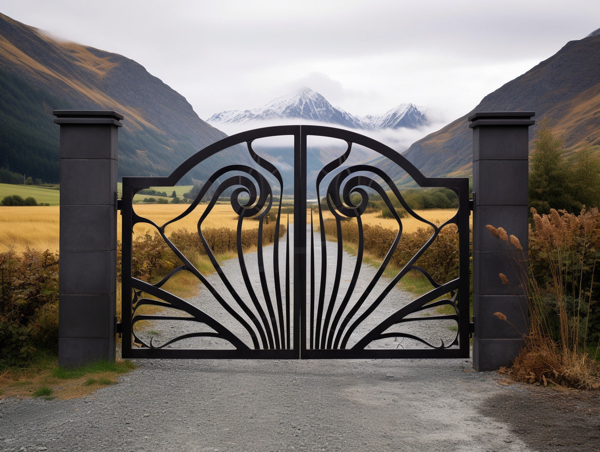 Brama wjazdowa, kuta - "Fluktuacja"