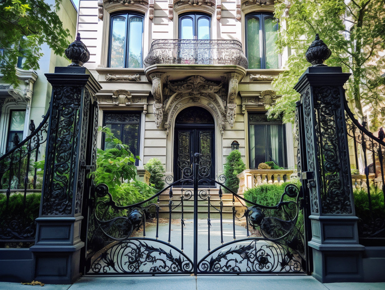 Brama wjazdowa, ręcznie kuta - "Dazhbog"