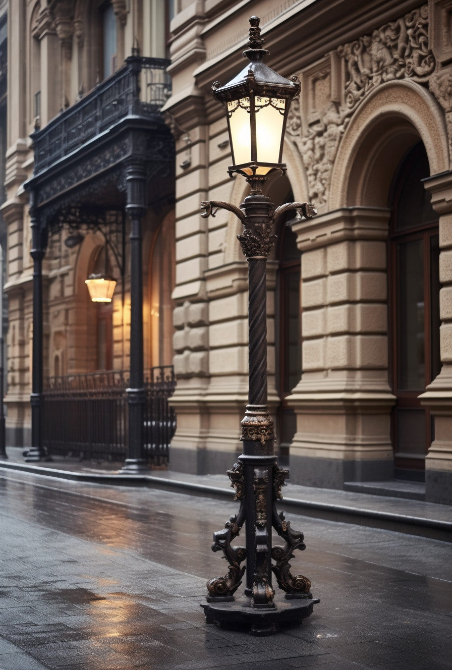 "Bronsław" - Latarnia uliczna na wymiar. Kowalstwo artystyczne. Gotycka