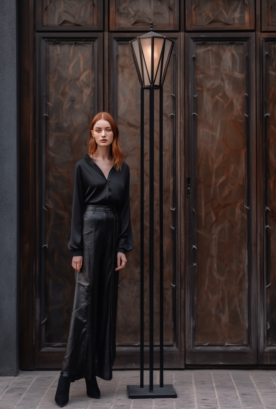 "Brosław" - Minimalistyzna latarnia uliczna na wymiar.