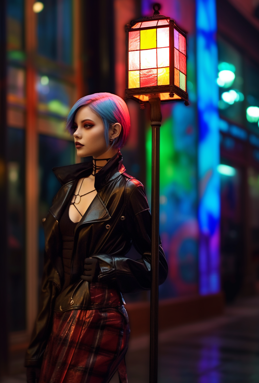 "Chalimir" - Latarnia z witrażem na wymiar. Kowalstwo artystyczne.